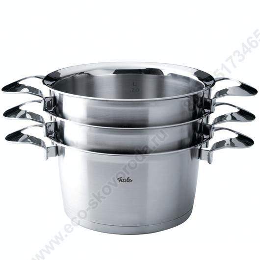 Кастрюля из нержавеющей стали 18/10 FISSLER Solea 24см/5,1л, Германия