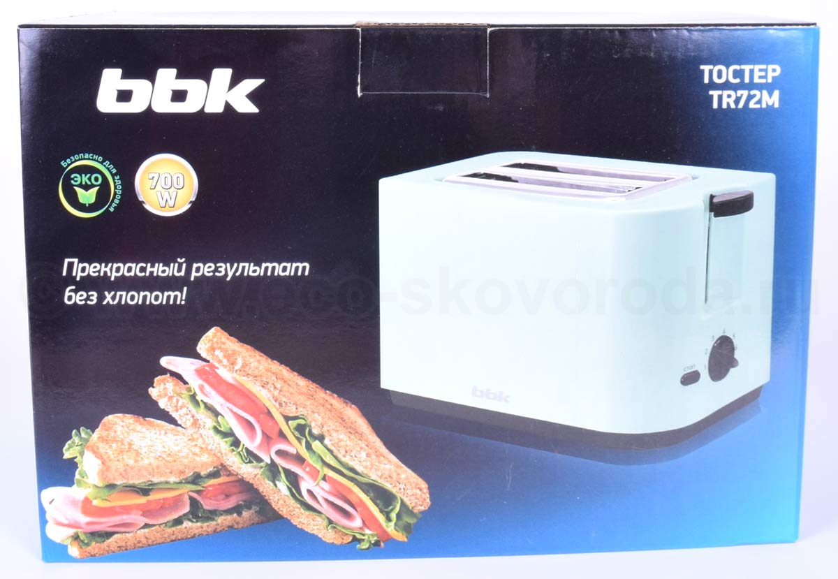 Тостер BBK TR72M 700Вт черный