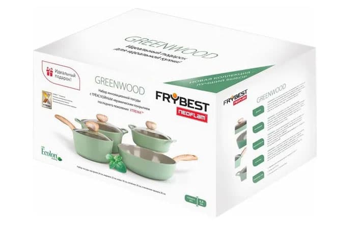 Набор FRYBEST Greenwood с керамическим покрытием Xtrema, Корея