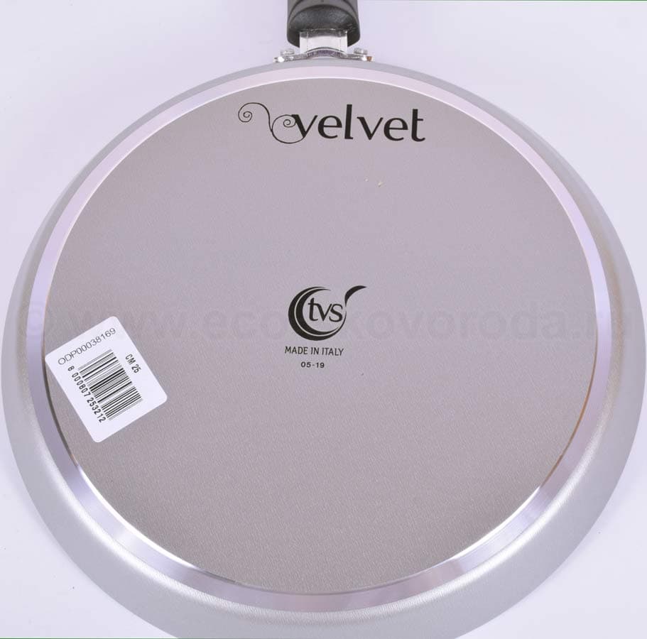 Сковорода блинная 25см TVS Velvet с антипригарным покрытием IperTek Pro, Италия