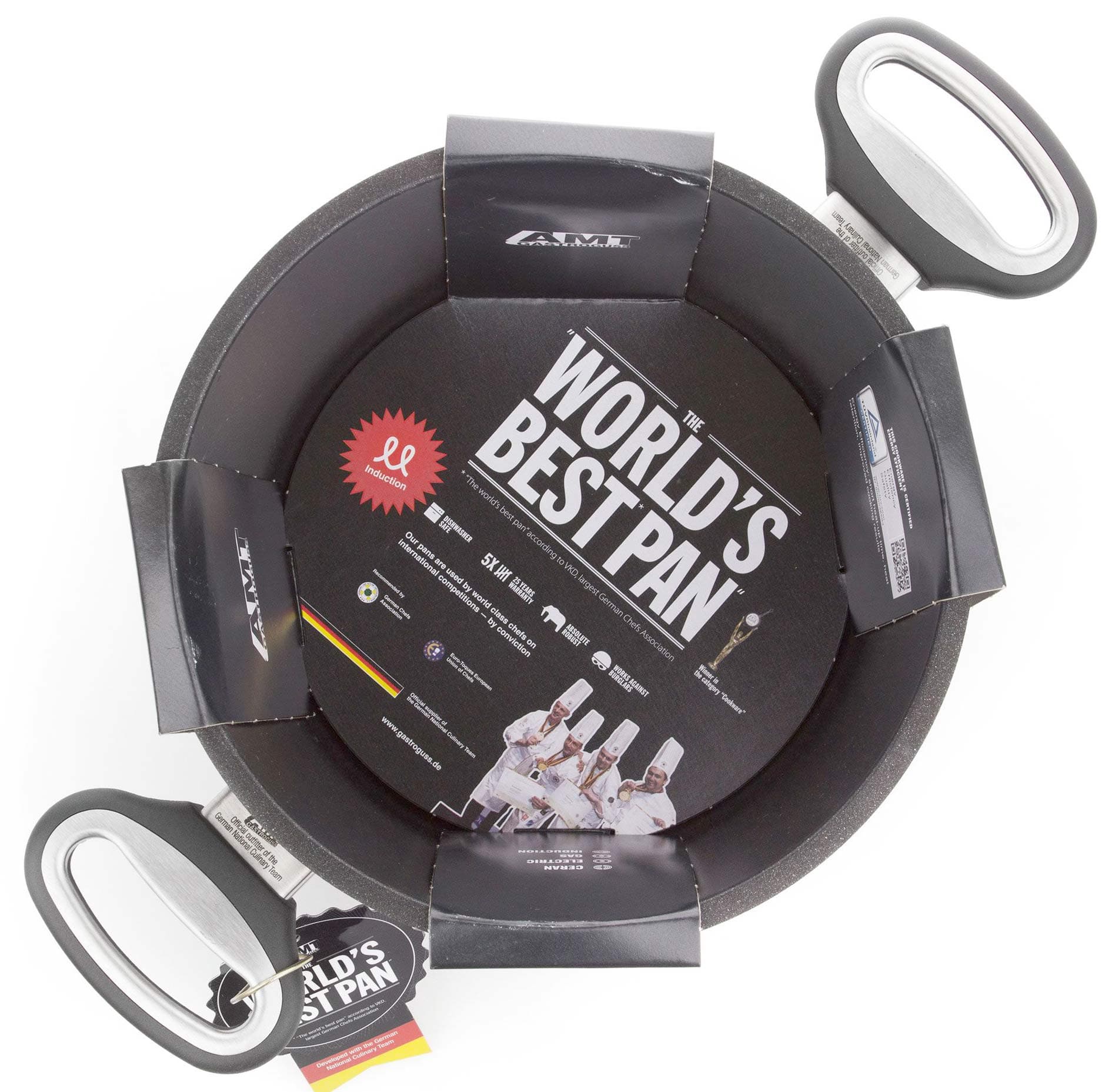 Кастрюля 5л/24см AMT GASTROGUSS Frying Pans Titan титановое покрытие Lotan, Германия