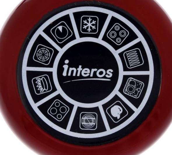 Кастрюля эмалированная 3,1л/18см INTEROS Бордо