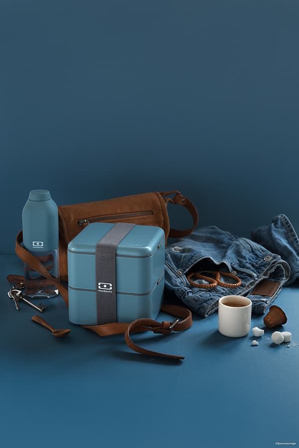 Бутылка тритановая 0,5л MONBENTO Positive denim, Франция