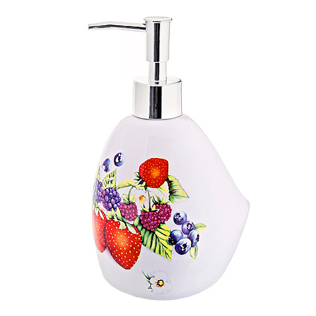 Дозатор для мыла 400мл LORAINE Berries доломит
