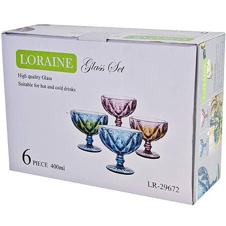 Набор креманок 400мл 6шт LORAINE