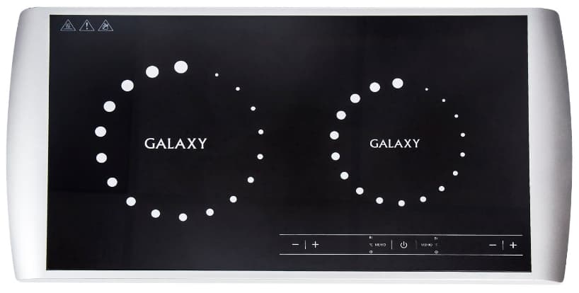 Плита индукционная 2 конфорки GALAXY GL3056 2900Вт настольная, белая