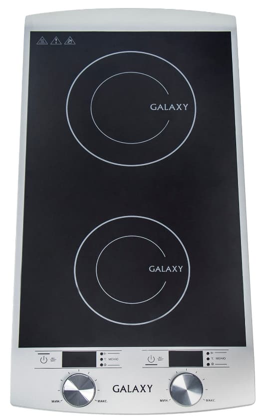 Плита индукционная 2 конфорки GALAXY GL3057 2900Вт настольная, белая