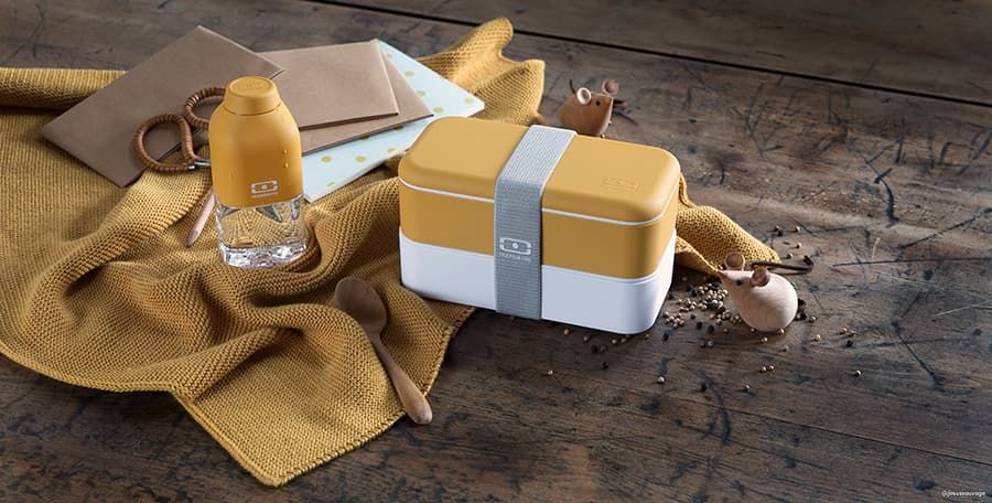 Бутылка тритановая 0,33л MONBENTO Positive горчичная, Франция