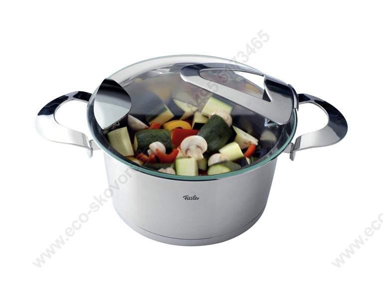 Кастрюля из нержавеющей стали 18/10 FISSLER Solea 20см/2,3л низкая, Германия
