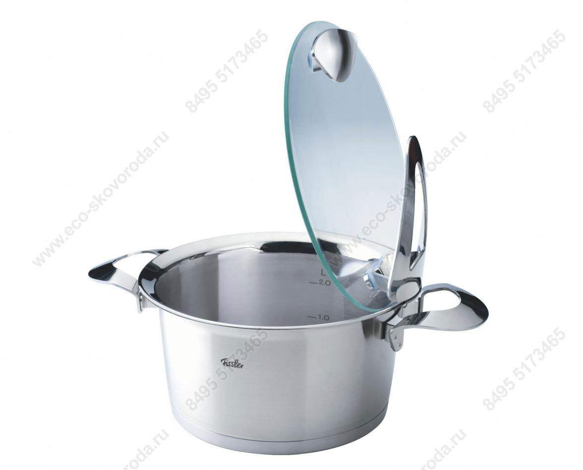 Кастрюля из нержавеющей стали 18/10 FISSLER Solea 20см/2,3л низкая, Германия