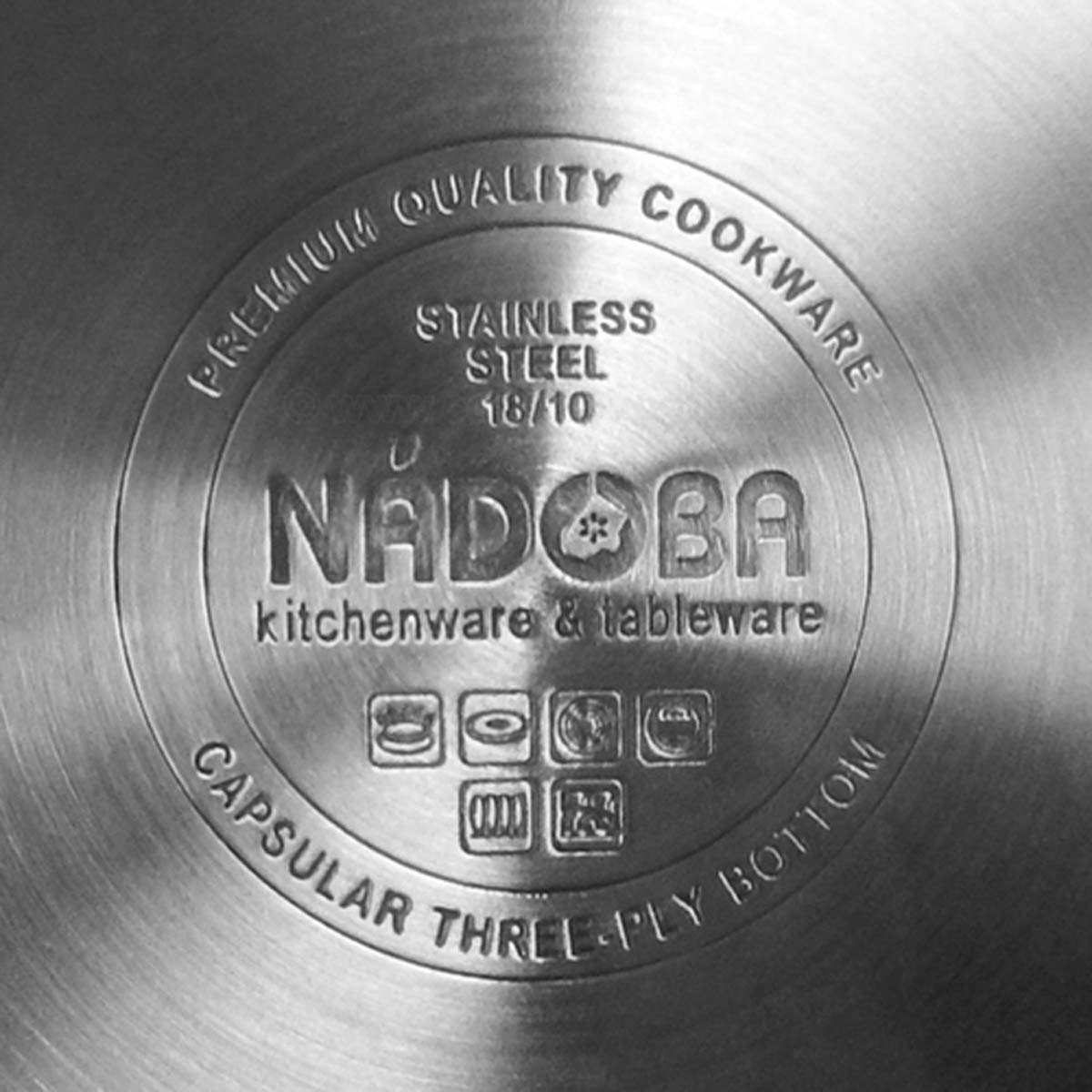 Набор кастрюль NADOBA Mlada с металлическими крышками 6 предметов, Чехия