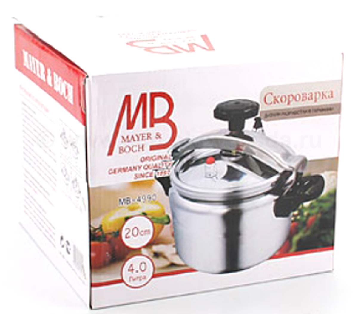 Скороварка 4л 20см MAYER & BOCH Modern line алюминий с двумя ручками