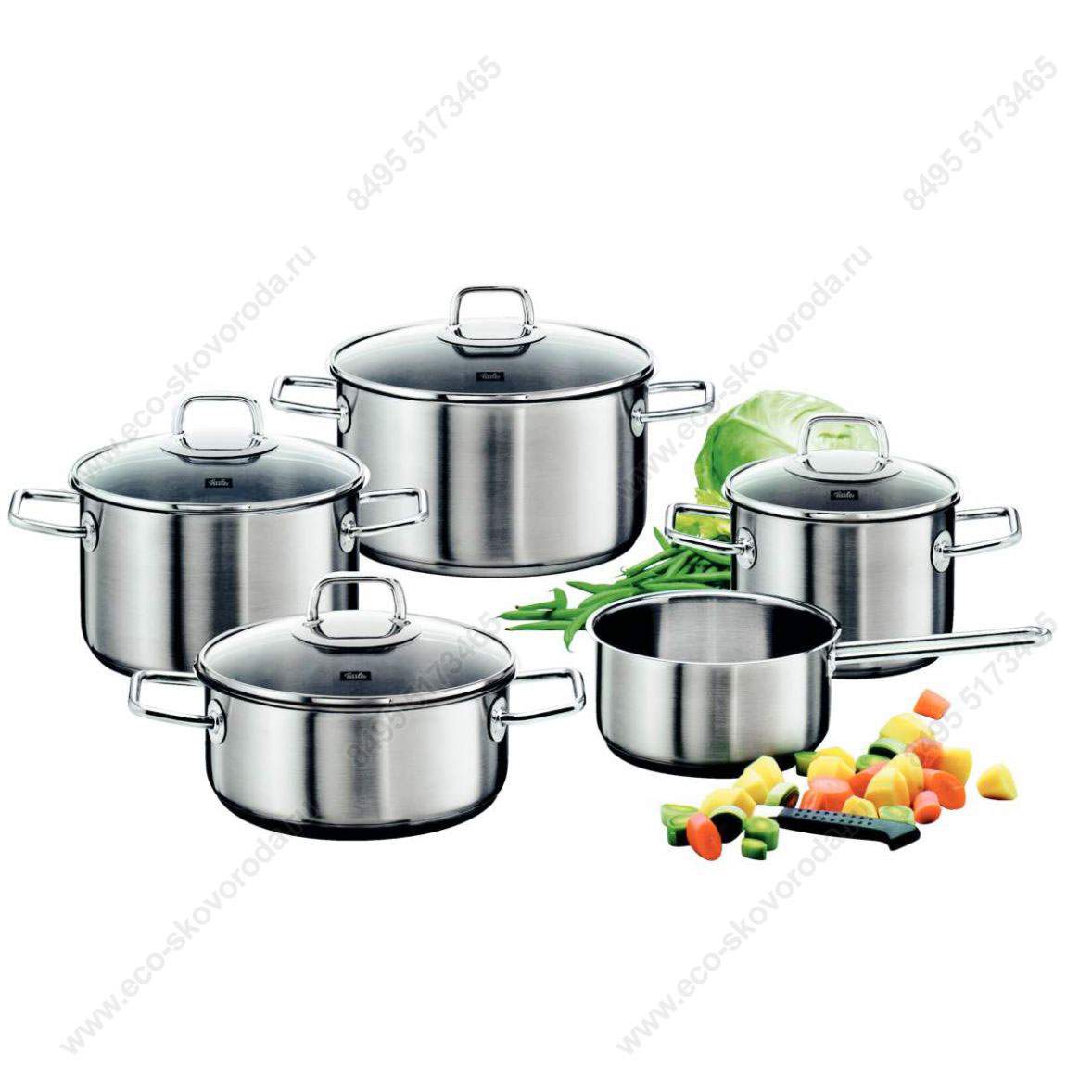 Набор кастрюль из нержавеющей стали 18/10 FISSLER Viseo 5 предметов, Германия
