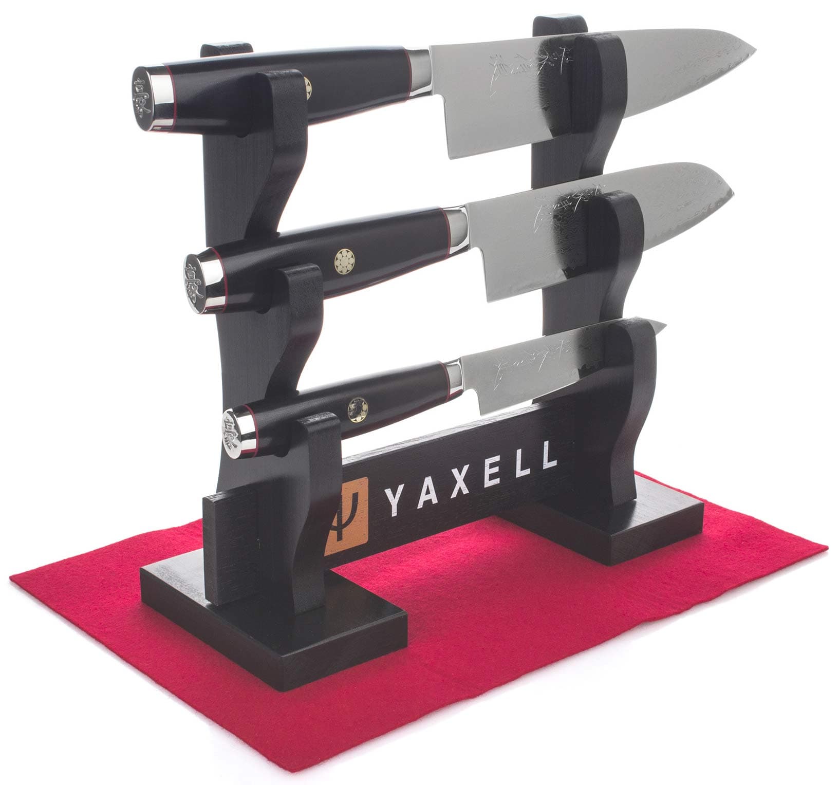 Подставка для ножей YAXELL Ypsilon, темное дерево, Япония