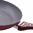 Дополнительное изображение Сковорода 26см MAYER & BOCH литой алюминий с каменным антипригарным покрытием, бордовая