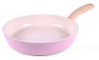 Сковорода FRYBEST Round 28см розовая с керамическим покрытием Ecolon Superior, Корея