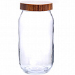 Дополнительное изображение Банка емкость для сыпучих продуктов 1л MAYER & BOCH wood, стекло, Турция