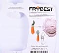 Дополнительное изображение Ложка для мороженного FRYBEST Rainbow с силиконовой ручкой оранжевая