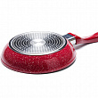 Дополнительное изображение Сковорода 24см MAYER & BOCH литой алюминий с каменным антипригарным покрытием, красная