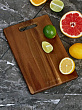 Дополнительное изображение Разделочная доска деревянная 35*25*1.6см Gungnir Акация