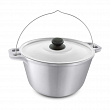 Дополнительное изображение Казан алюминиевый 3л/20см НЕВА МЕТАЛЛ ПОСУДА Походный с крышкой и дужкой, Россия