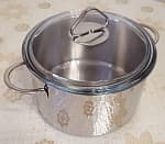 Фото покупателя Кастрюля 20см/3,5л ГУРМАН Стекло из нержавеющей стали с крышкой