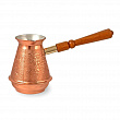 Дополнительное изображение Турка для кофе TIMA ЛОЗА 370мл медная со съемной ручкой, Россия