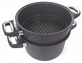 Дополнительное изображение Мантоварка-пароварка 24см AMT GASTROGUSS Frying Pans титановое покрытие Lotan, Германия