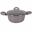 Дополнительное изображение Кастрюля 2,6л/20см MAYER & BOCH литой алюминий с каменным антипригарным покрытием, бежевая