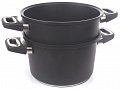 Дополнительное изображение Мантоварка-пароварка 24см AMT GASTROGUSS Frying Pans титановое покрытие Lotan, Германия
