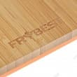 Дополнительное изображение Доска разделочная бамбуковая FRYBEST Rainbow 28*20*1.7см с пластиковым основанием, оранжевая