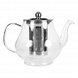 Дополнительное изображение Чайник заварочный стеклянный 1л TIMA Каркаде с ситом из нержавеющей стали