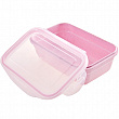 Дополнительное изображение Набор контейнеров для продуктов 400мл, 760мл, 1,35л LORAINE пластик, розовый
