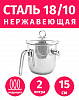 Молоковарка 15см/2л из нержавеющей стали TIMA с крышкой G-16K купить по ...