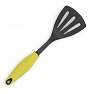 Лопатка пластиковая FRYBEST Rainbow с силиконовой ручкой желтая