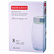 Дополнительное изображение Набор банок для сыпучих продуктов 4шт 1,8+1,3+0,9+0,5л MAYER & BOCH стекло в полоску