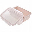 Дополнительное изображение Набор контейнеров для продуктов 400мл, 760мл, 1,35л LORAINE пластик, бежевый
