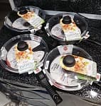 Фото покупателя Сковорода 26см со съемной ручкой НЕВА МЕТАЛЛ ПОСУДА Ферра Индукция с покрытием Титан ПК II