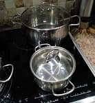 Фото покупателя Кастрюля 14см/1,2л из нержавеющей стали TIMA Комфорт Глянцевая с крышкой