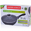 Дополнительное изображение Сковорода ВОК с крышкой 28см/3,8л MAYER & BOCH алюминий с каменным антипригарным покрытием