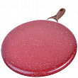 Дополнительное изображение Сковорода блинная 26см MAYER & BOCH с каменным покрытием, ручка под дерево, красная