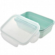 Дополнительное изображение Набор контейнеров для продуктов 400мл, 760мл, 1,35л LORAINE пластик, бирюзовый