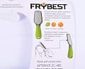 Дополнительное изображение Терка ручная FRYBEST Rainbow для цитрусовых с силиконовой ручкой зеленая