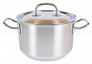 Кастрюля 18см/2,5л ГУРМАН Профи из нержавеющей стали с крышкой