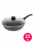 Сковорода 22см TIMA Гармония с крышкой покрытие Greblon non-stick C2+, Россия