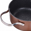 Дополнительное изображение Кастрюля 1,6л/16см MAYER & BOCH из нержавеющей стали с каменным антипригарным покрытием, коричневая