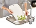 Дополнительное изображение Разделочная доска с дуршлагом 39х24см JOSEPH JOSEPH Chop&Drain белая, Англия