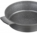 Дополнительное изображение Сотейник 28см КАТУНЬ Графит с крышкой с каменным покрытием, Россия