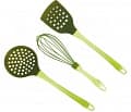 Дополнительное изображение Набор кухонных инструментов BERGNER из термостойкого нейлона, зеленый