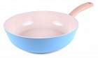Сотейник FRYBEST Round 26см голубой с керамическим покрытием Ecolon Superior, Корея